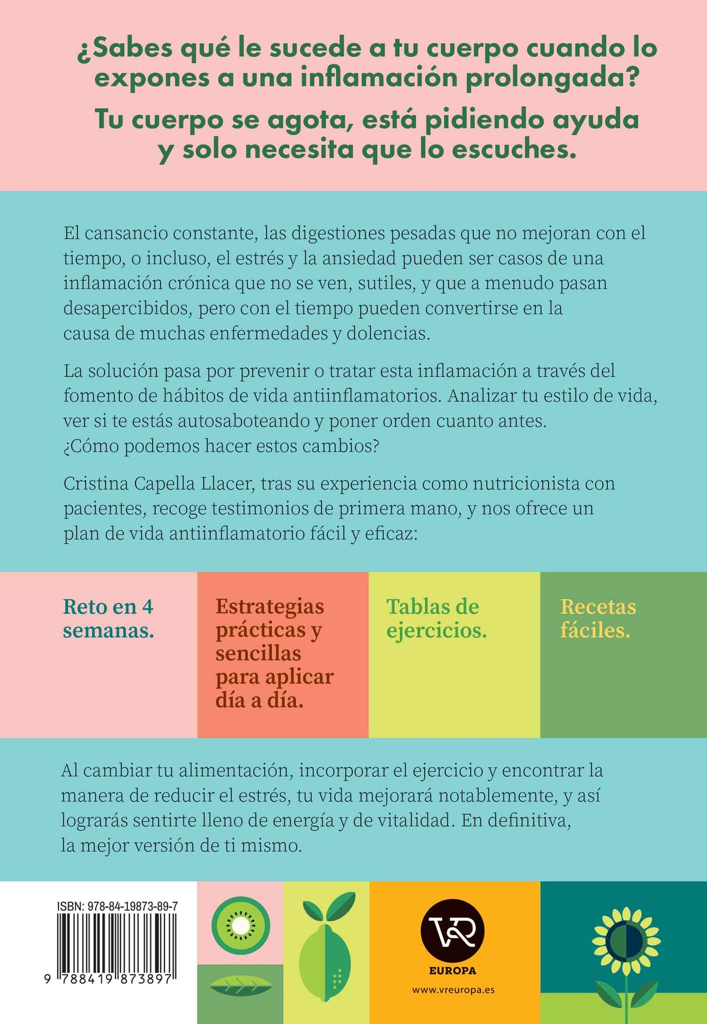 Vivir sin inflamación - Cristina Capella