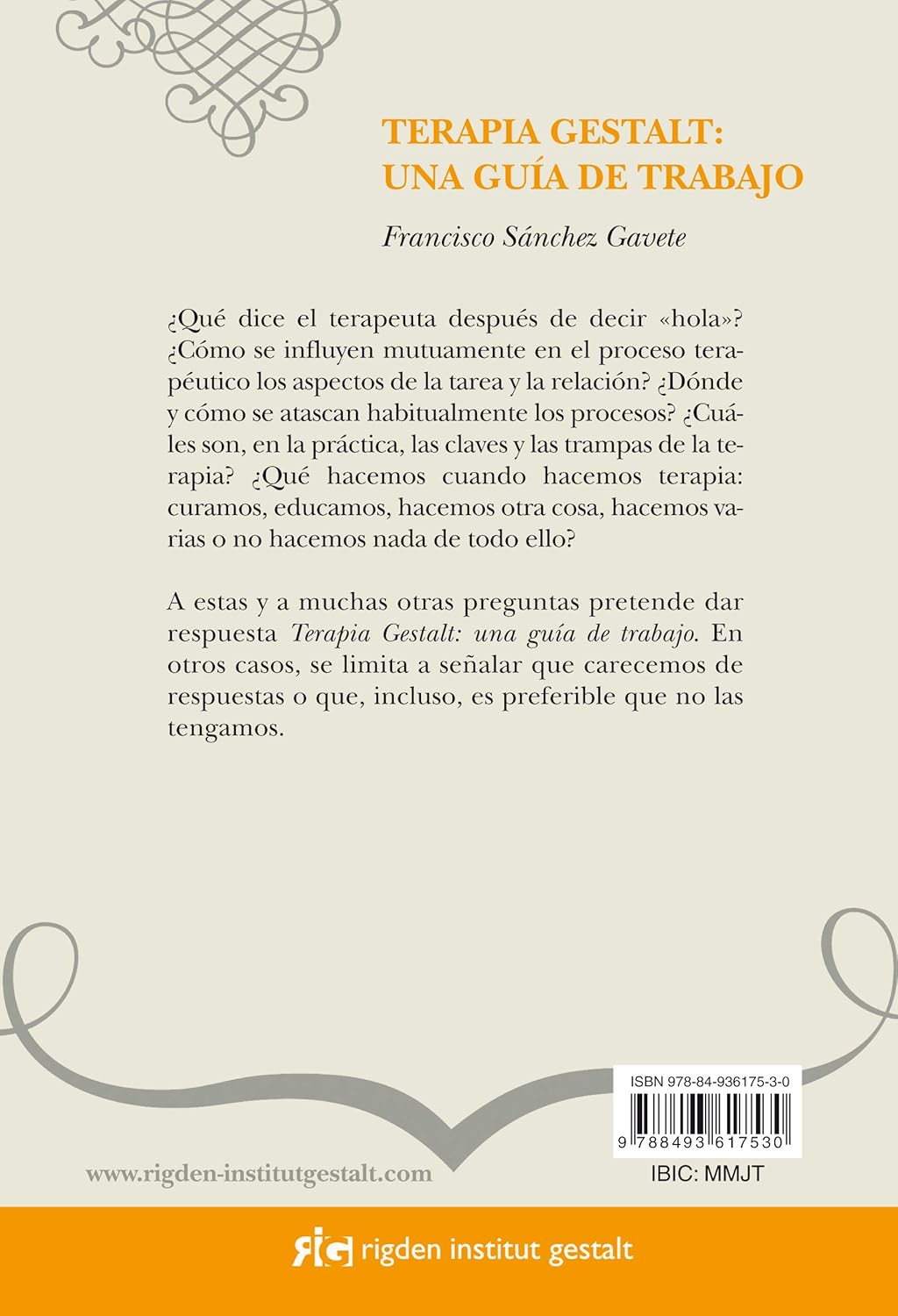 Terapia Gestalt: una guía de trabajo - Francisco Sánchez Gavete