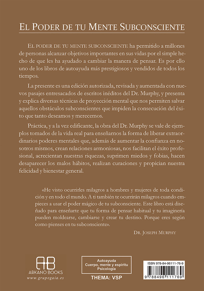 El poder de tu mente subconsciente - Dr. Joseph Murphy