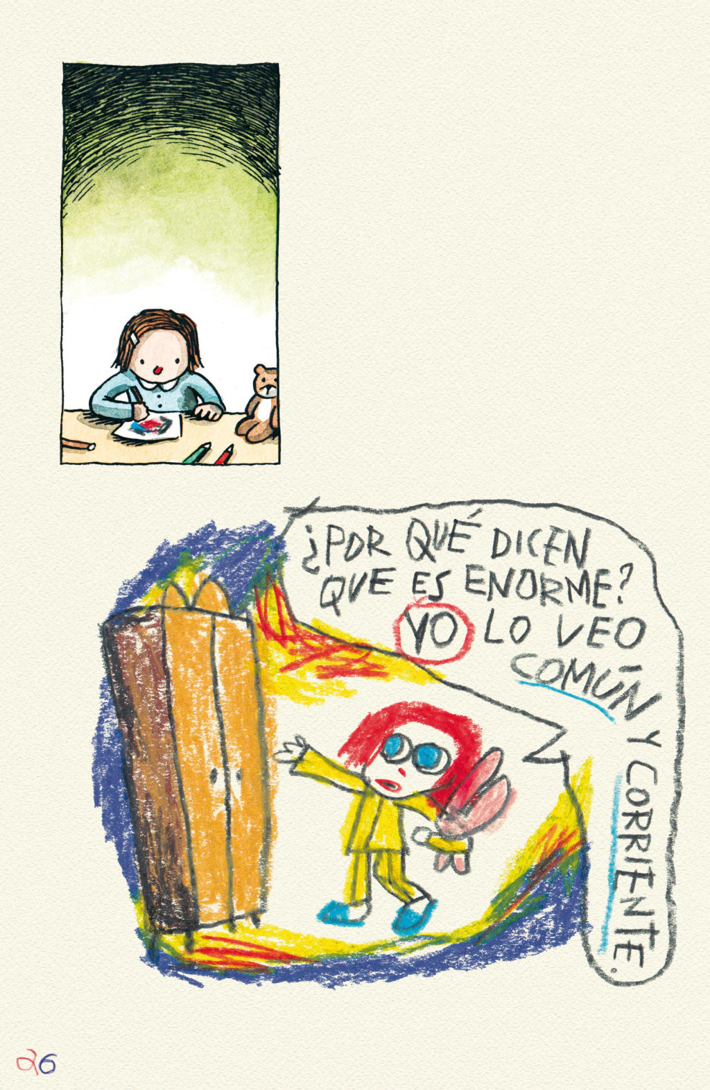 Escrito y dibujado por Enriqueta - Por Liniers