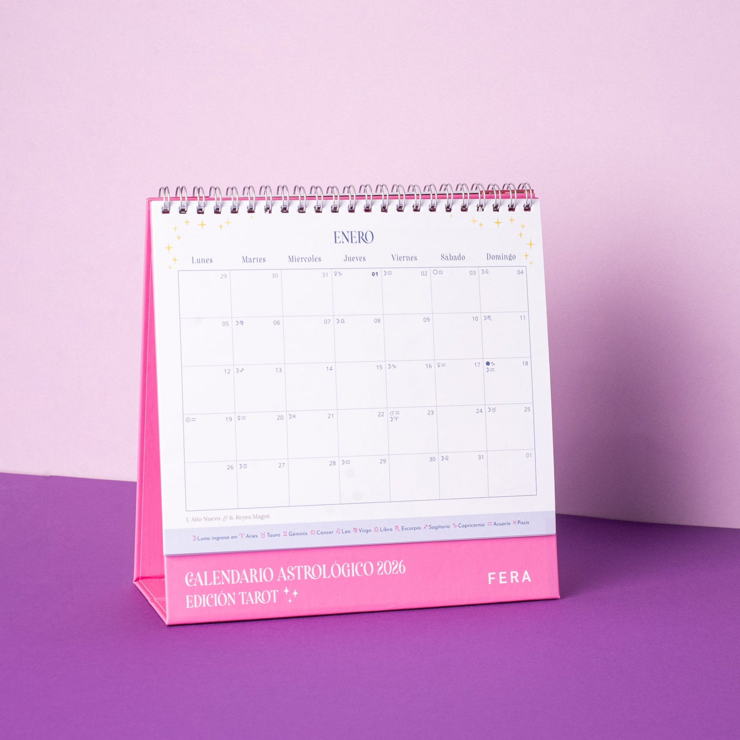 Calendario de Escritorio - Astrológico 2026 - Edición Tarot