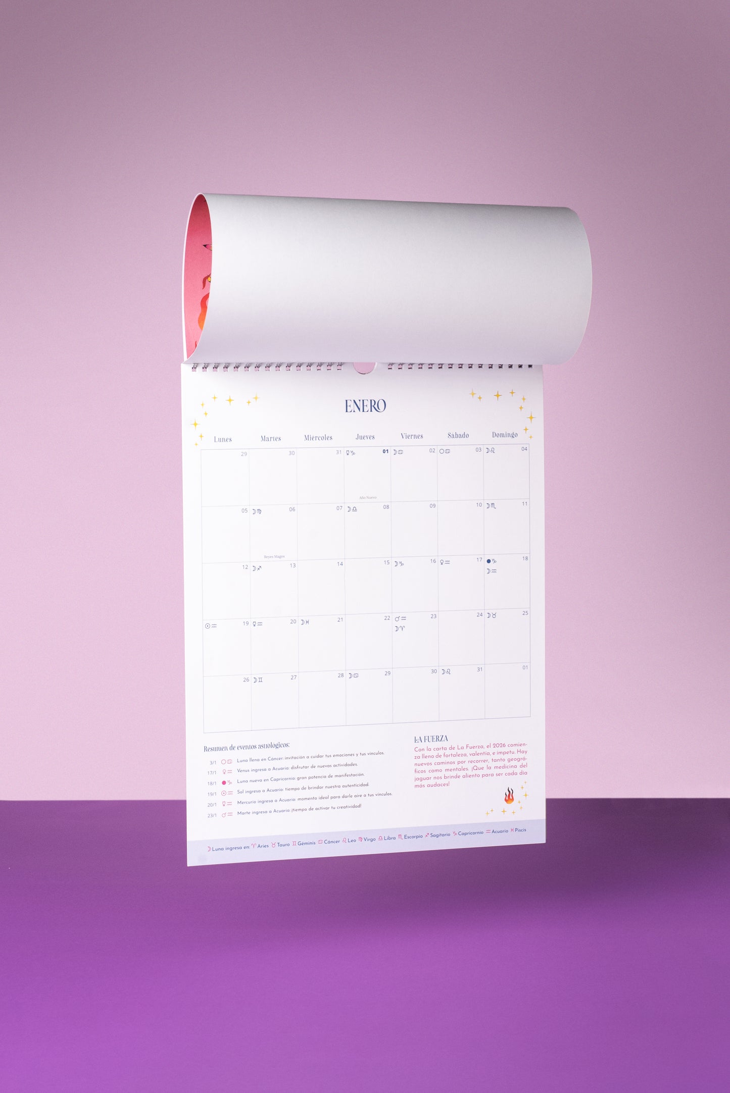 Calendario de Pared - Astrológico 2026 - Edición Tarot