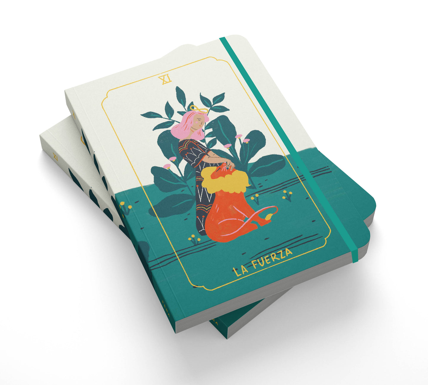 Cuaderno A5 cosido con hojas punteadas - Arcano: La Fuerza XI