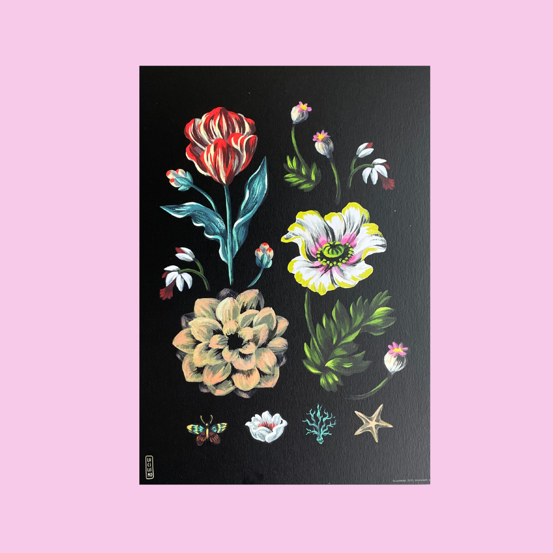 Wall art 30x40cm : Selva nocturna