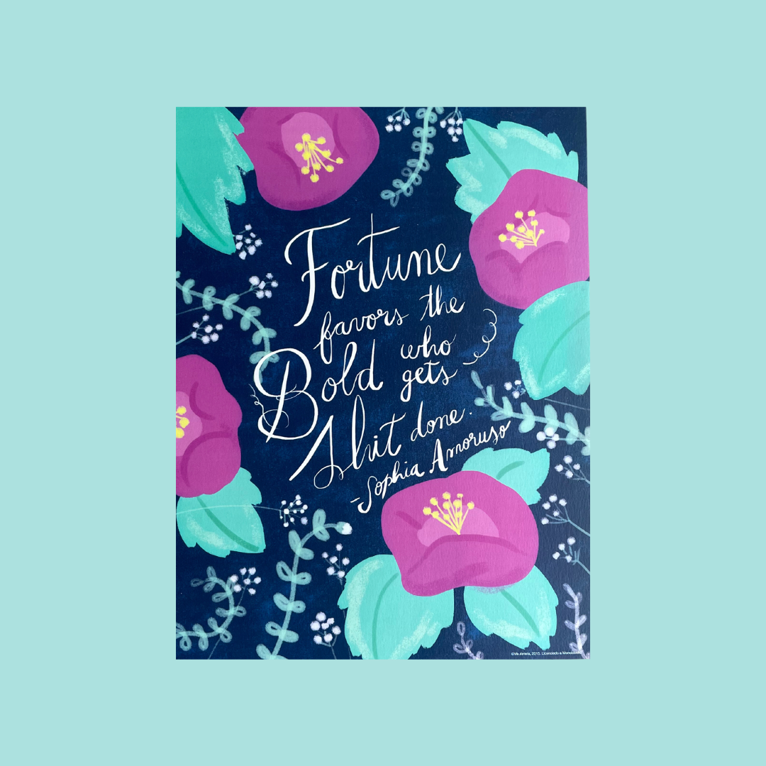 Wall art 30x40cm: Fortune favors