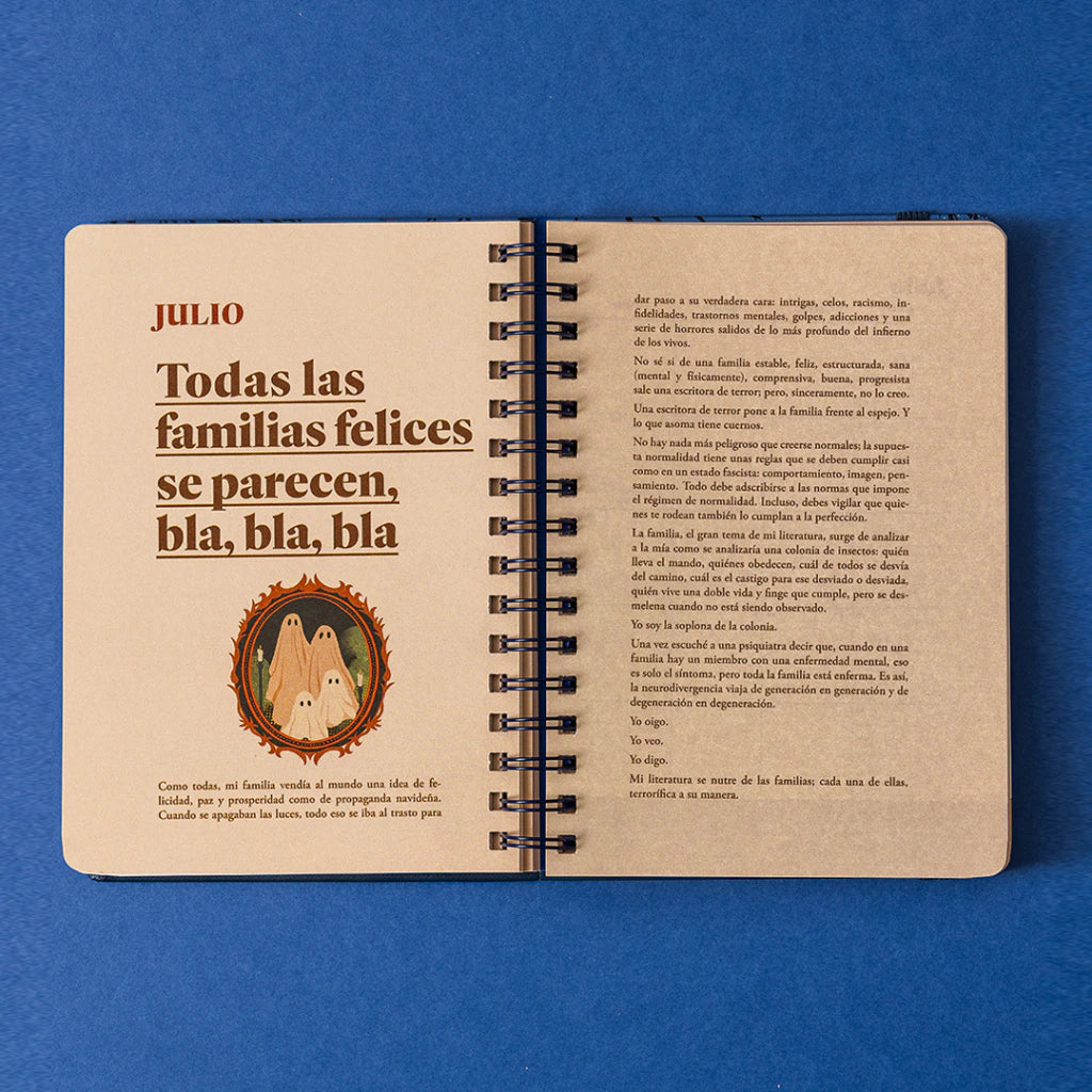Agenda 2027 Literaria Biblioteca gótica - Semanal
