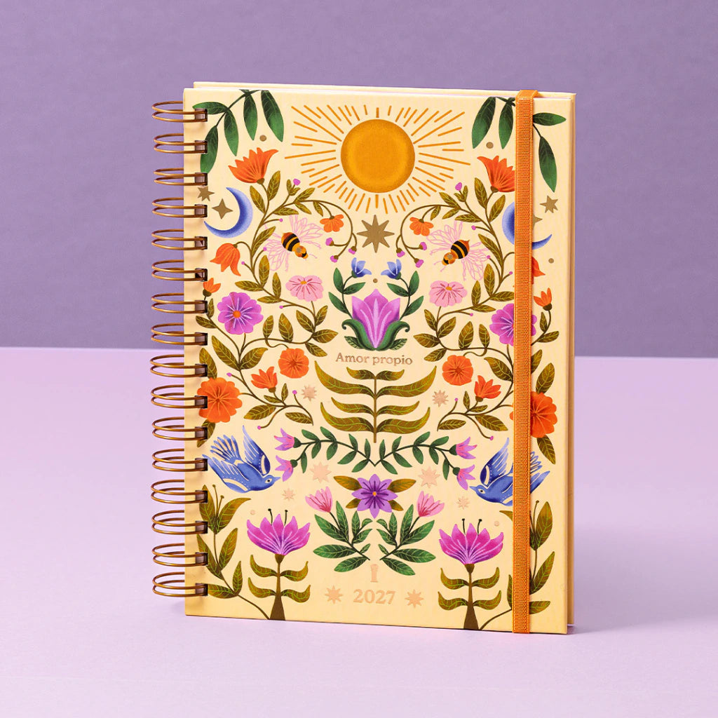 Agenda 2027 Amor propio Floral - Semanal