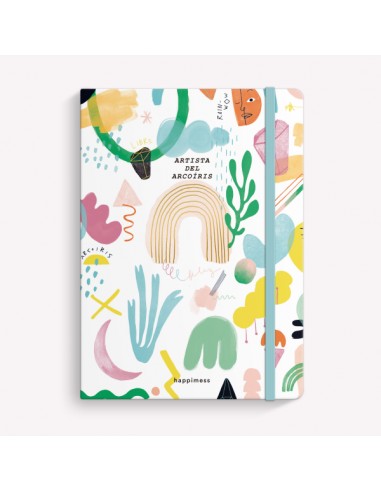 Cuaderno Cocido Happimess Artista del arcoiris