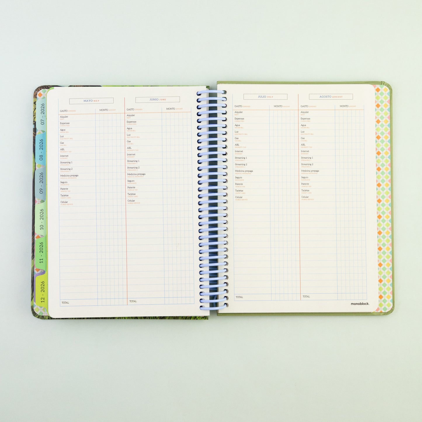 Agenda Macanudo 2026 - Semanal - Hamaca