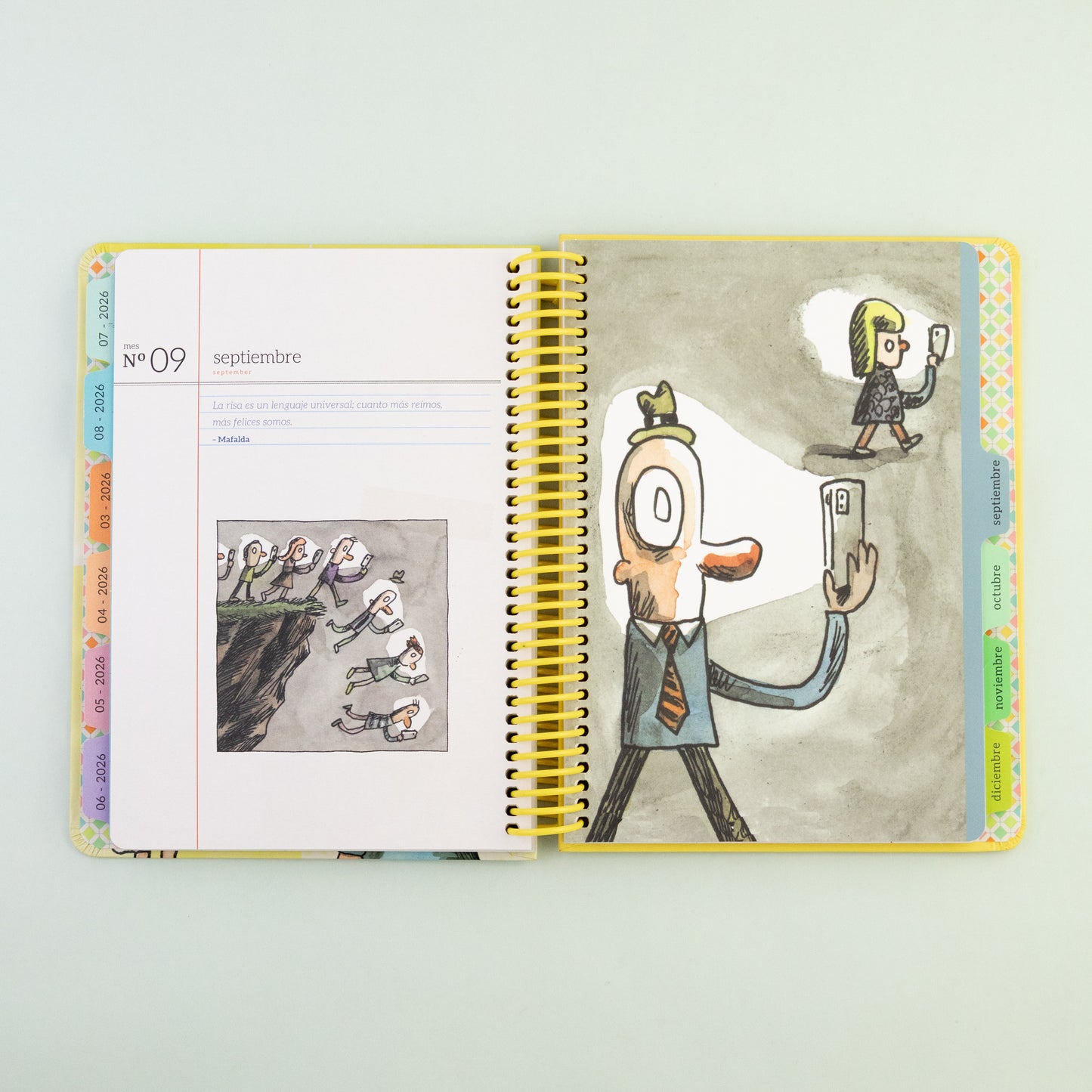 Agenda Macanudo 2026 - Semanal - Frase Célebre