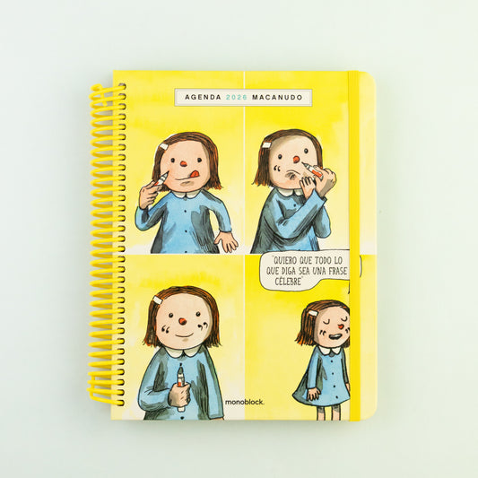 Agenda Macanudo 2026 - Semanal - Frase Célebre