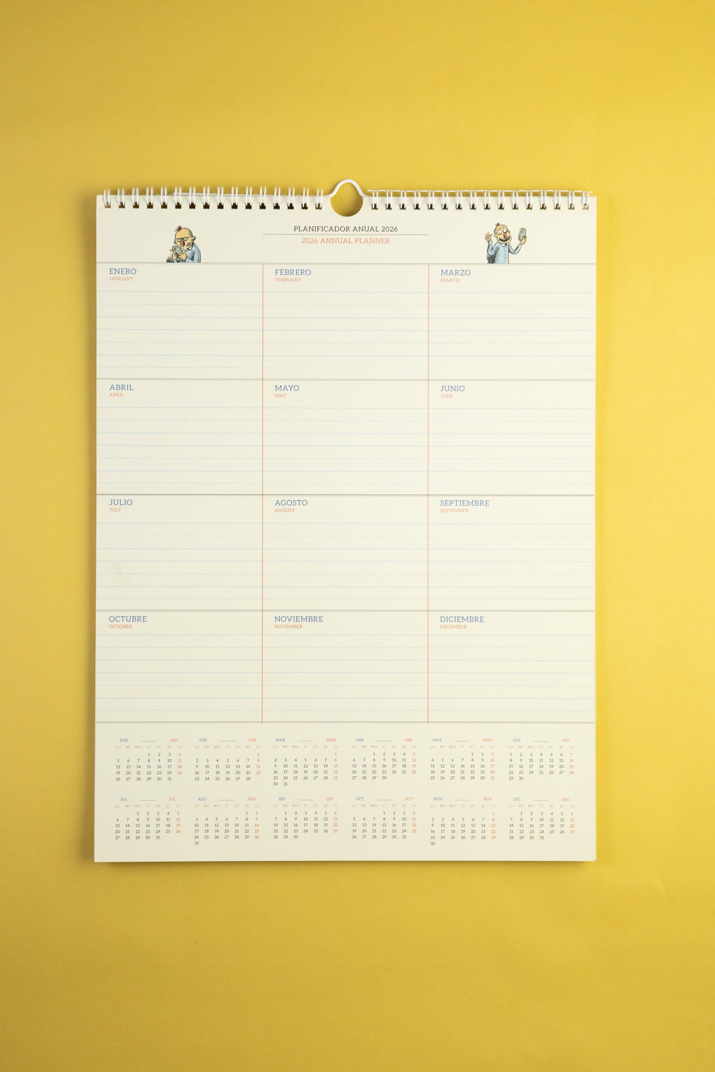 Calendario de Pared Macanudo 2026