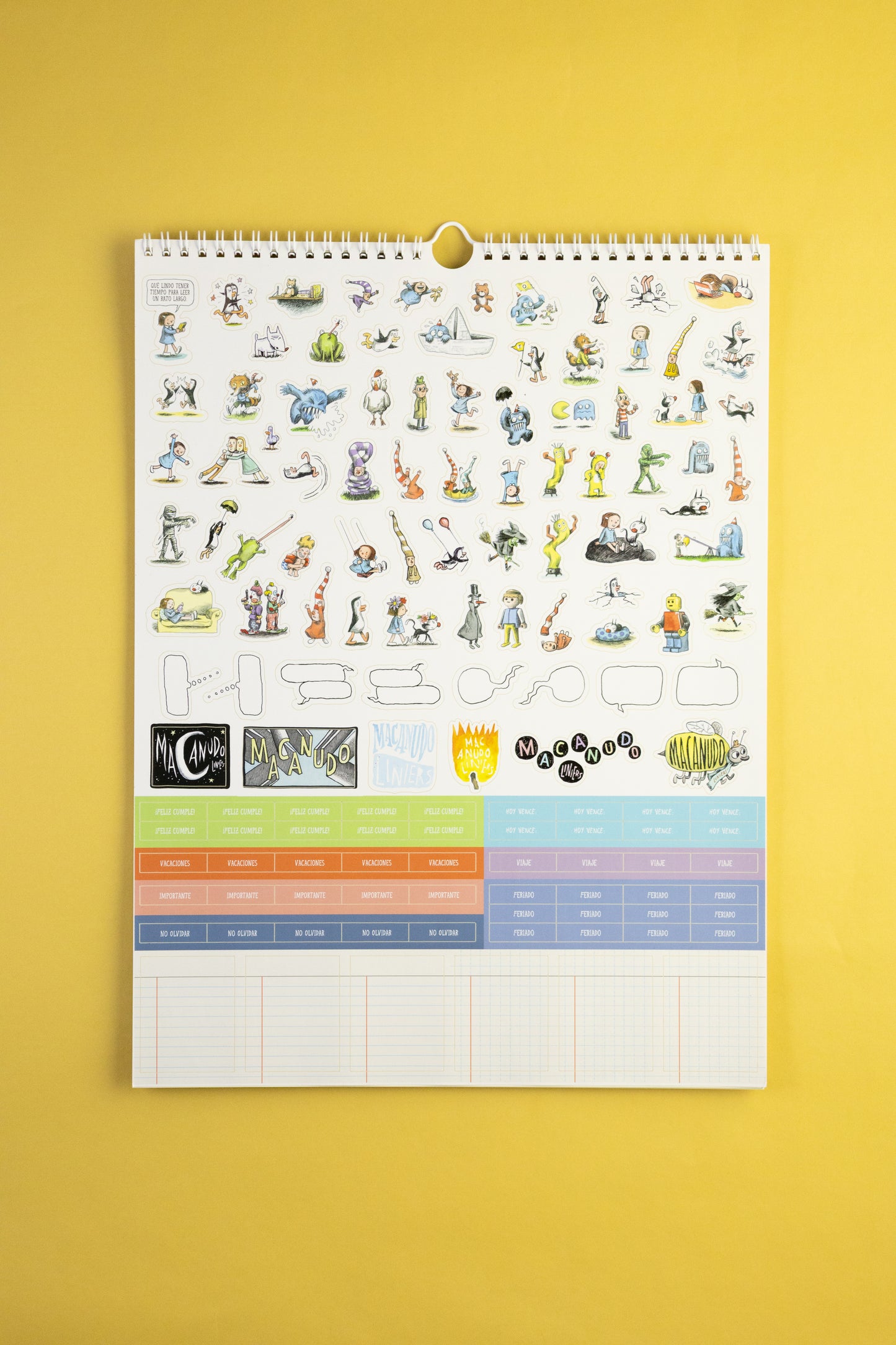 Calendario de Pared Macanudo 2026