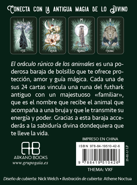 El Oráculo Rúnico de los Animales - Athene Noctua