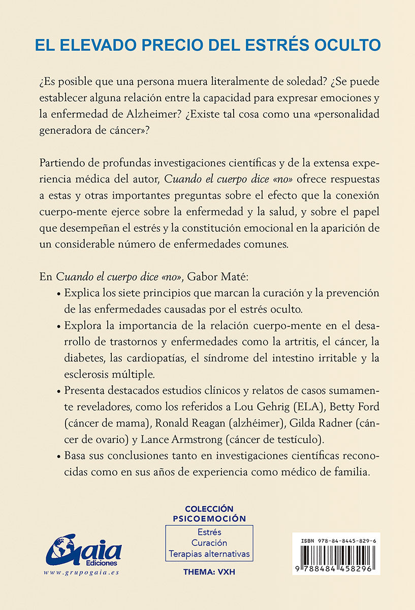 Cuando el cuerpo dice "NO" - Gabor Maté