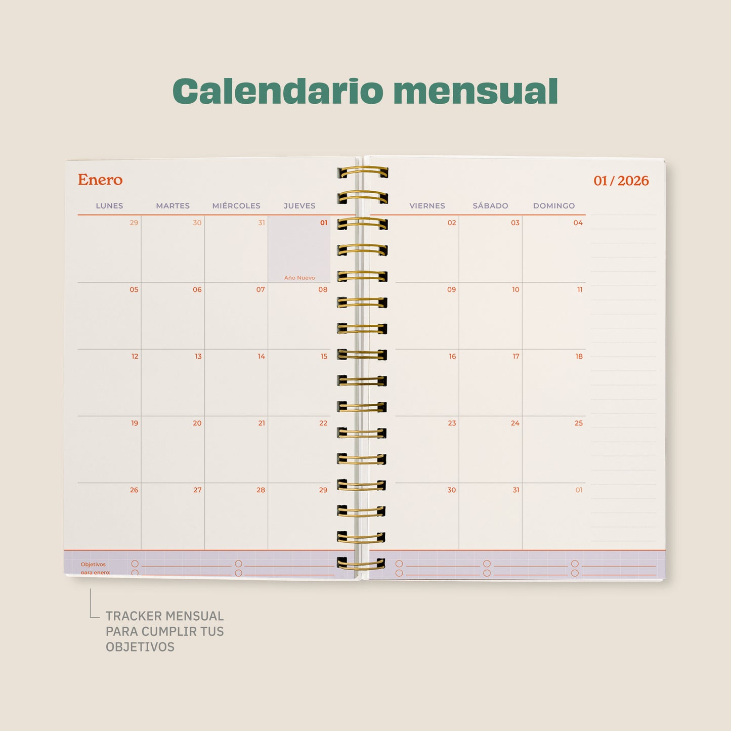 Agenda 2026 Inspiración Semanal - Invernadero