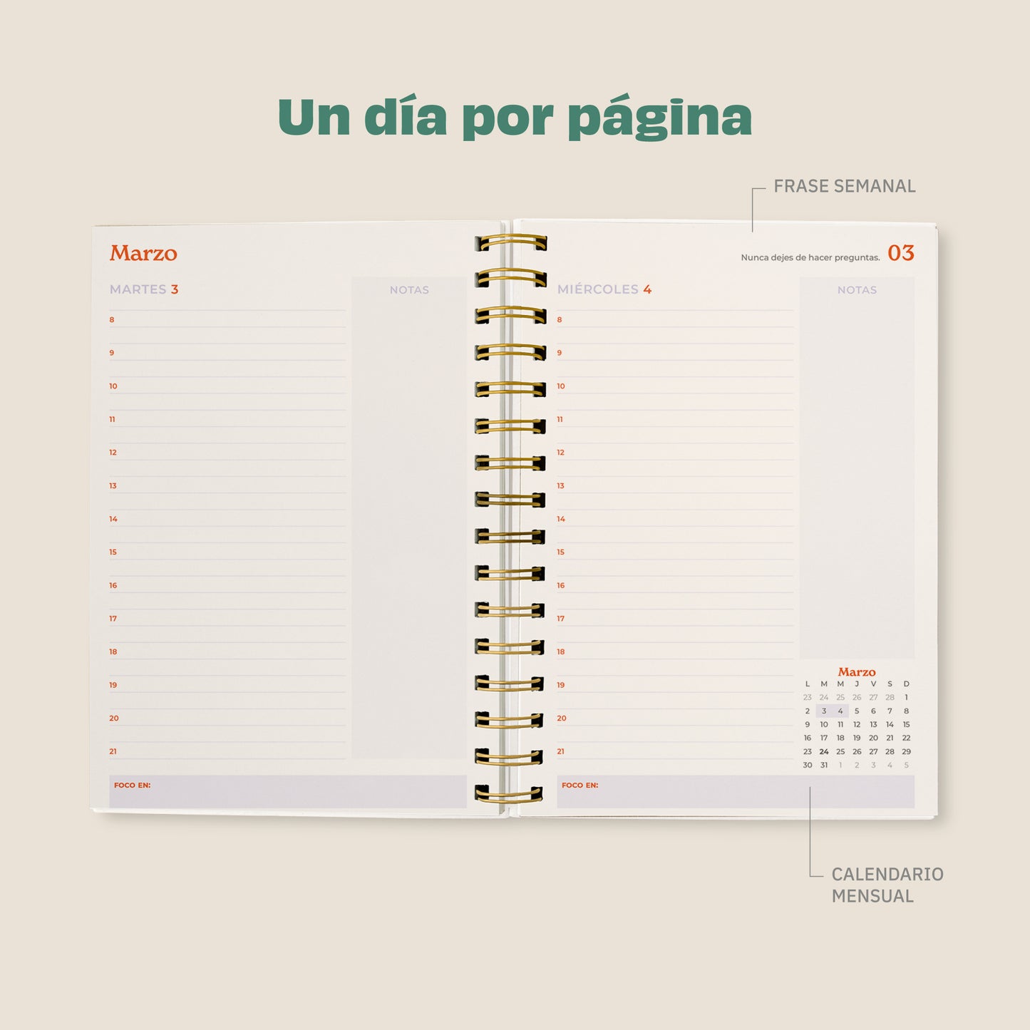 Agenda 2026 Inspiración Diaria - Invernadero