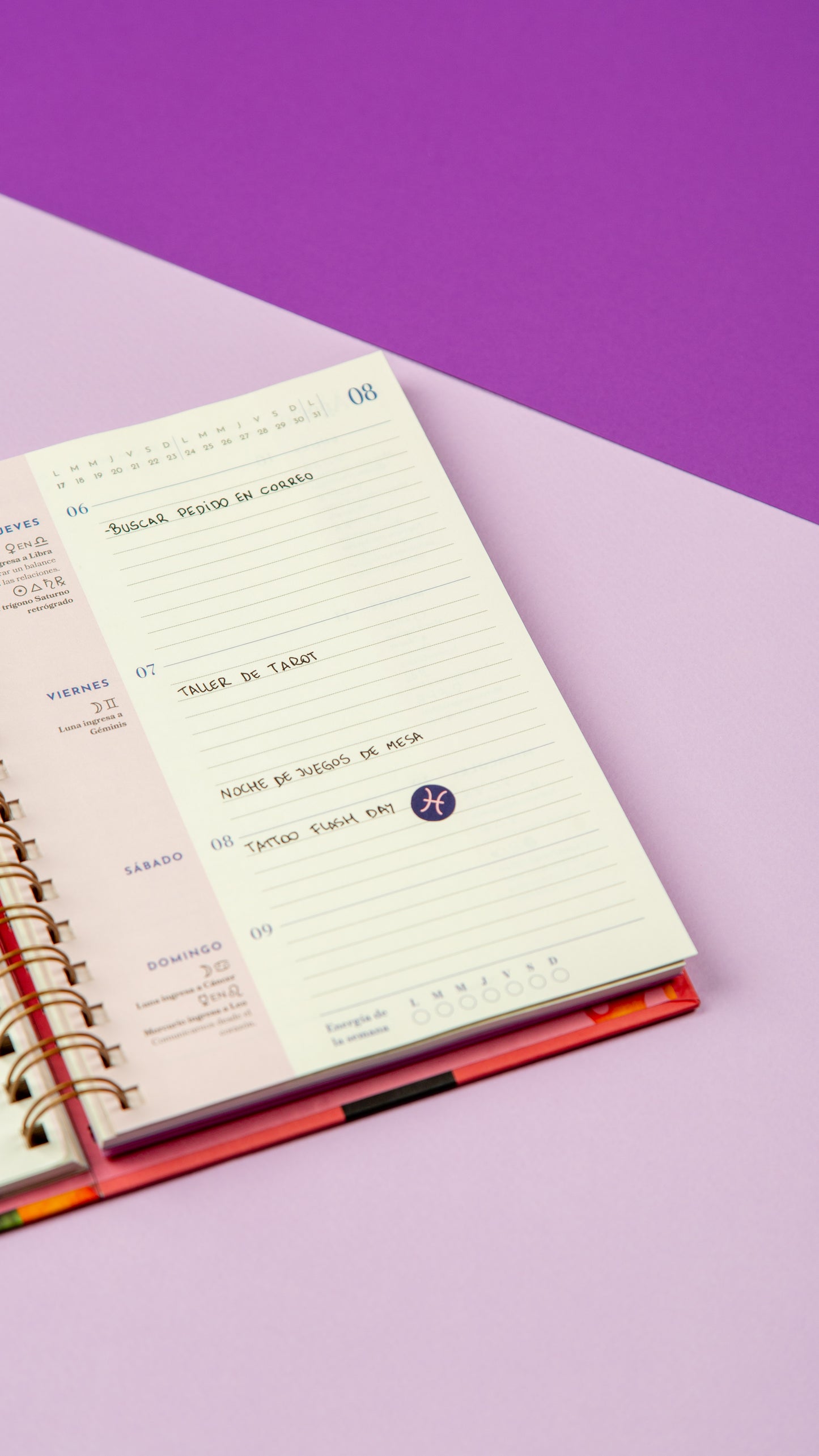 Agenda Astrológica 2026 - La Colgada - Agua