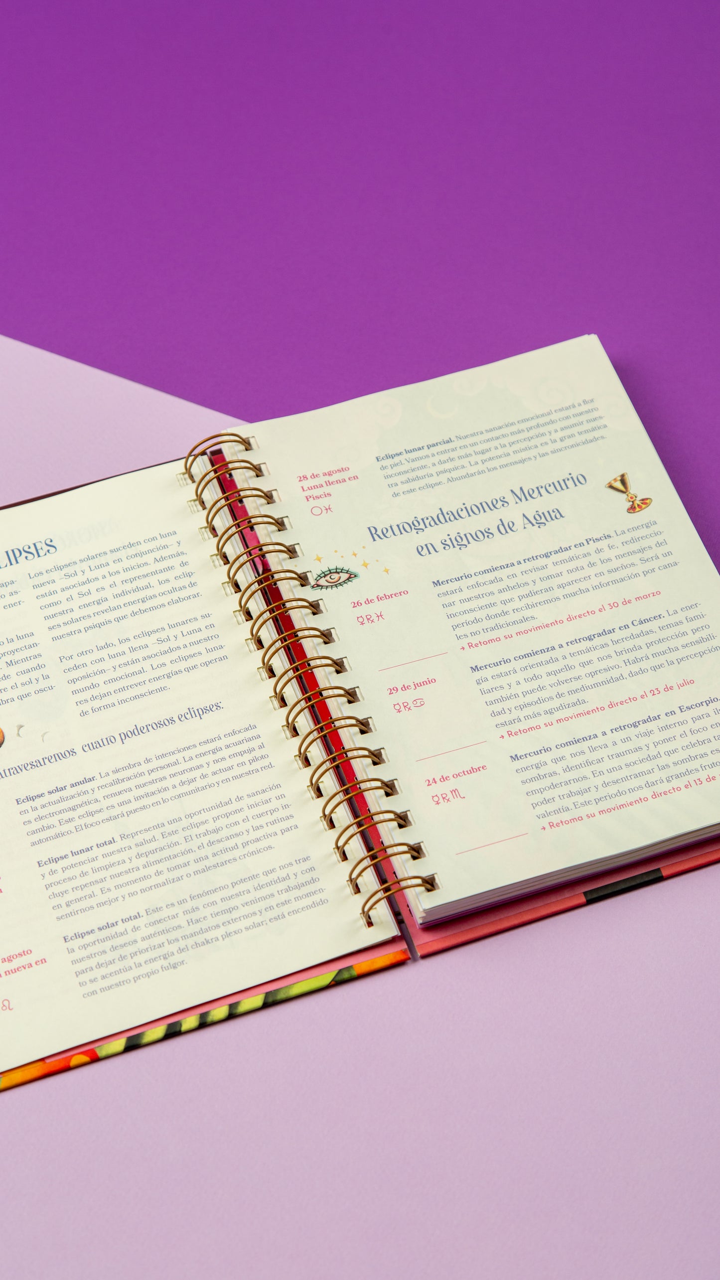 Agenda Astrológica 2026 - La Colgada - Agua