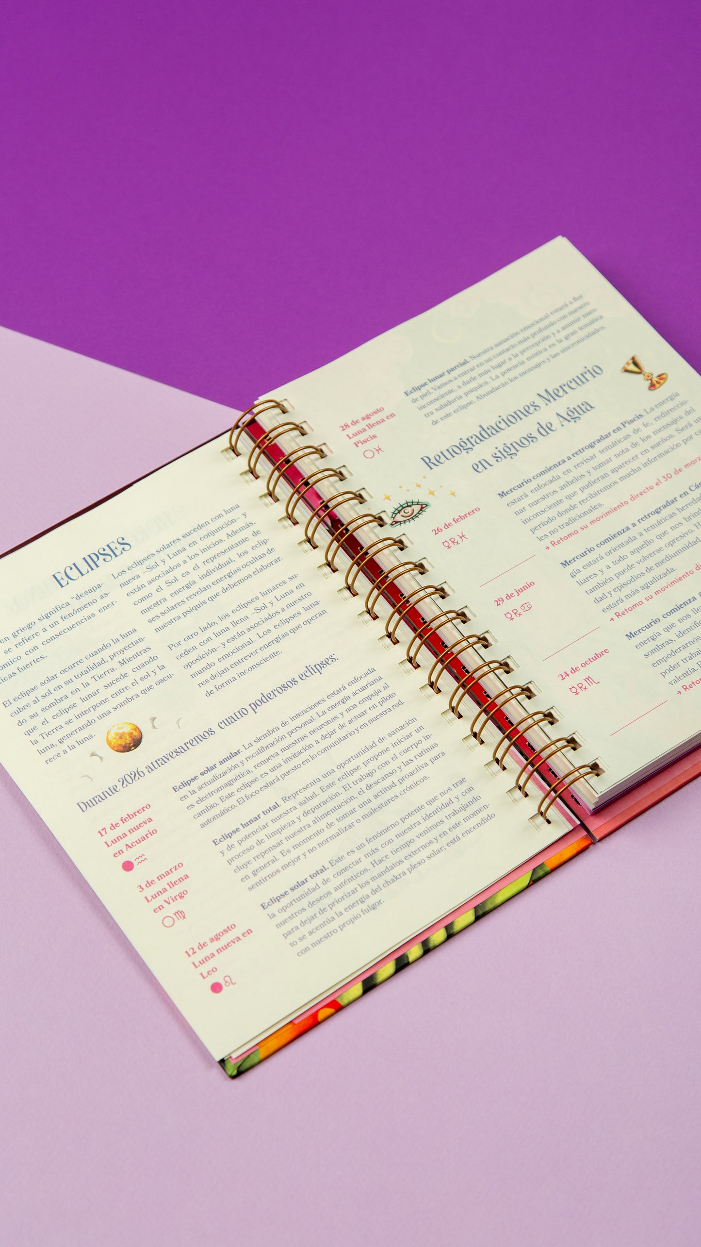 Agenda Astrológica 2026 - La Colgada - Agua