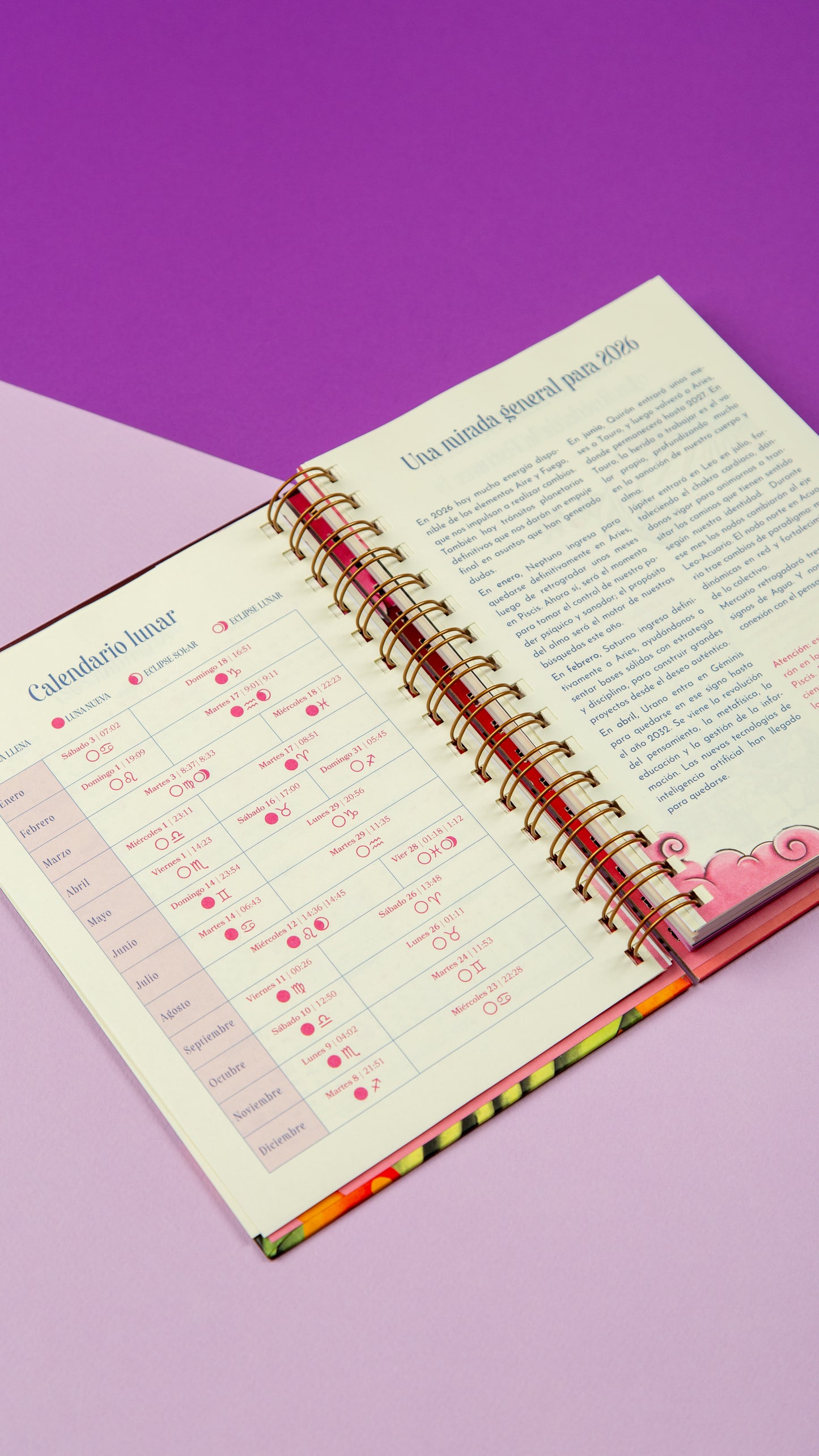 Agenda Astrológica 2026 - La Colgada - Agua