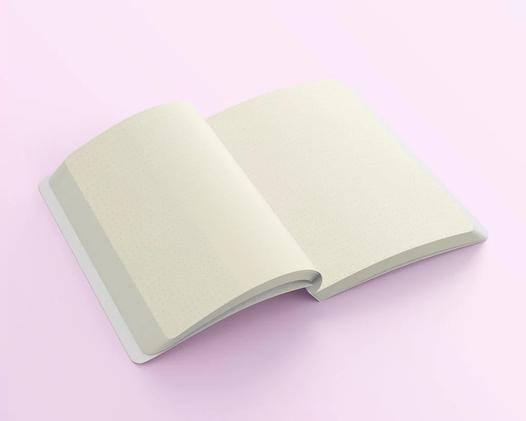 Cuaderno A5 cosido con hojas punteadas - Arcano: El Mundo XXI