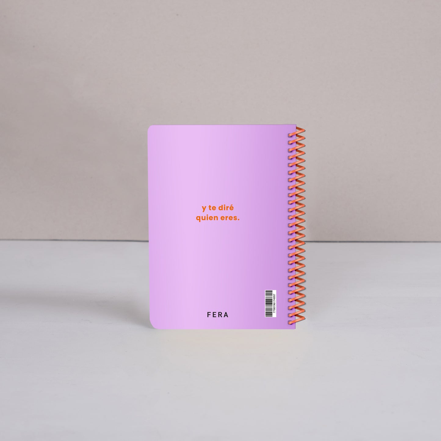 Cuaderno anillado A5, cuadriculado: Colorblock - Lila