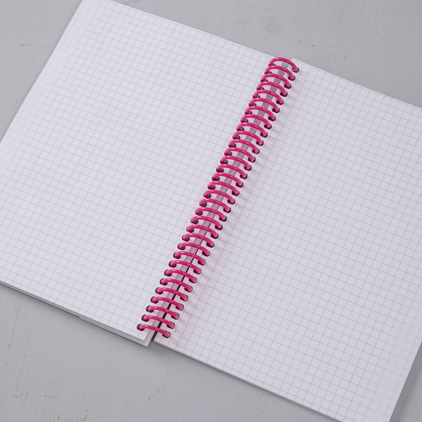 Cuaderno anillado A5, cuadriculado: Colorblock - Azul