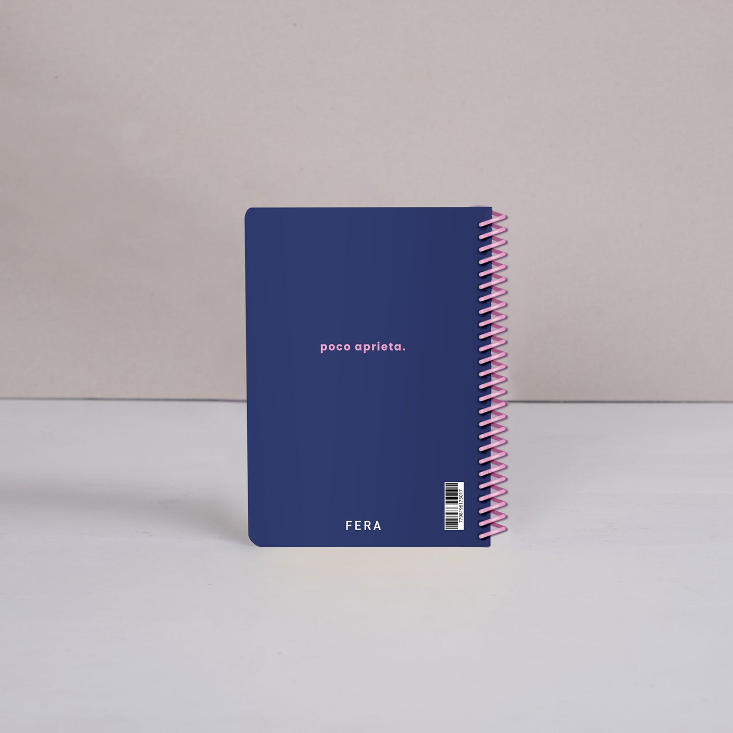 Cuaderno anillado A5, cuadriculado: Colorblock - Azul