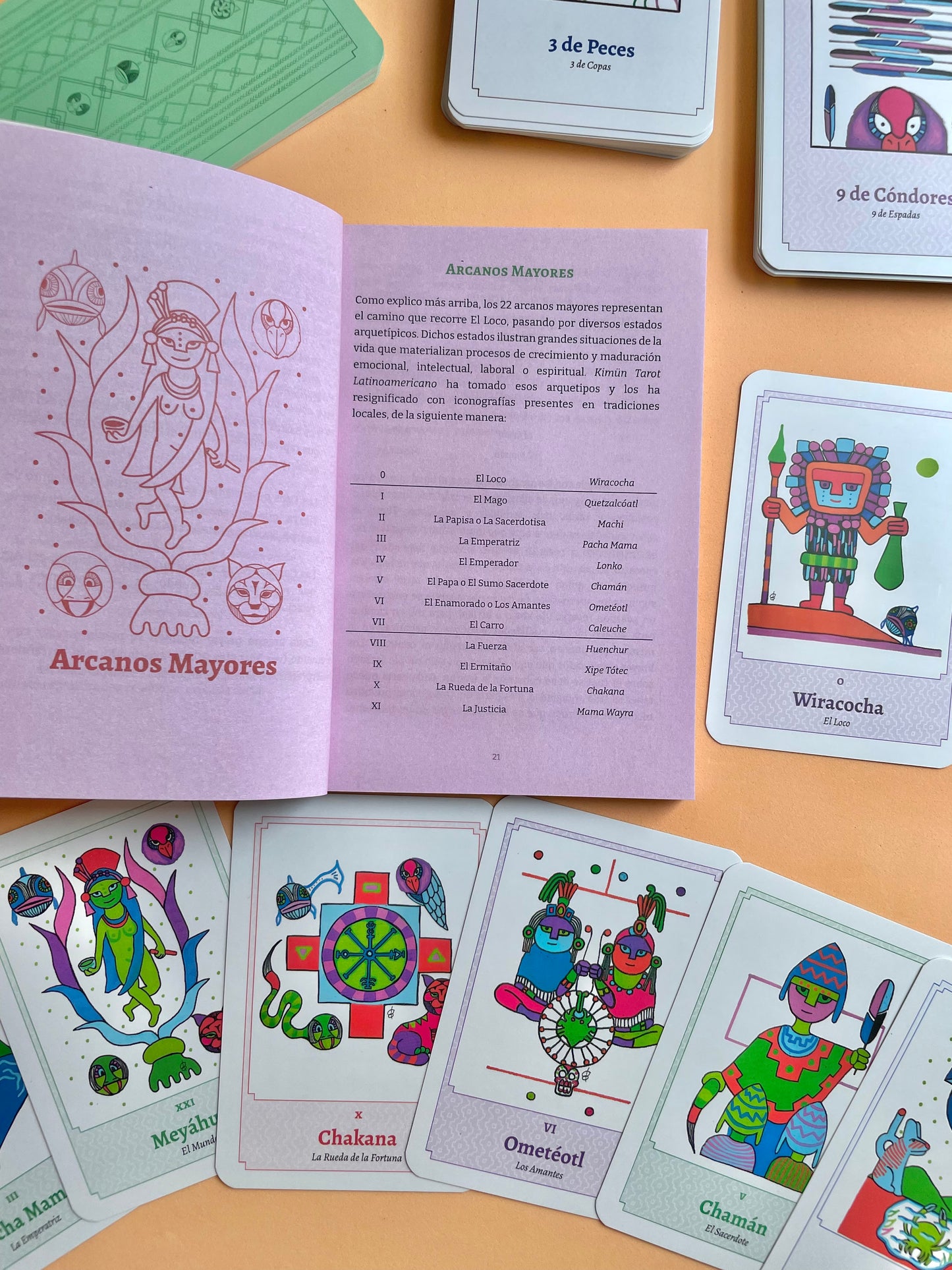 Tarot Latinoamericano Kimün: Libro y 78 cartas
