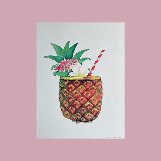 Wall art 13x18cm: Piña colada