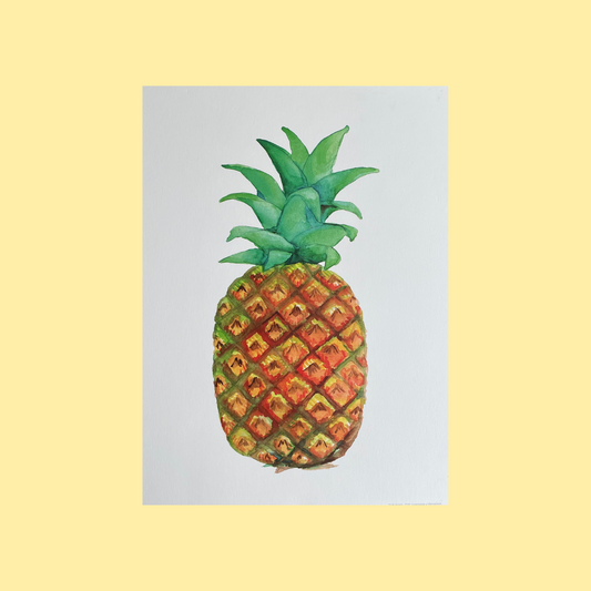 Wall art 13x18cm: Piña entera