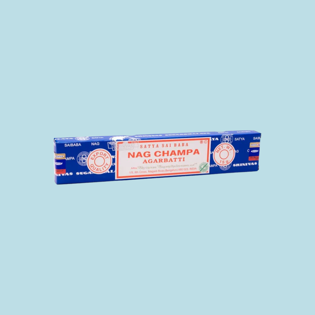 Incienso Satya: Nag Champa, caja azul (15gr.)