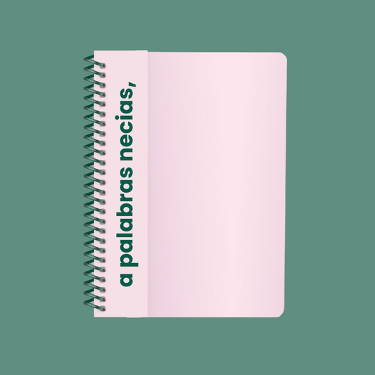 Cuaderno anillado A5, rayado: Colorblock - Rosa