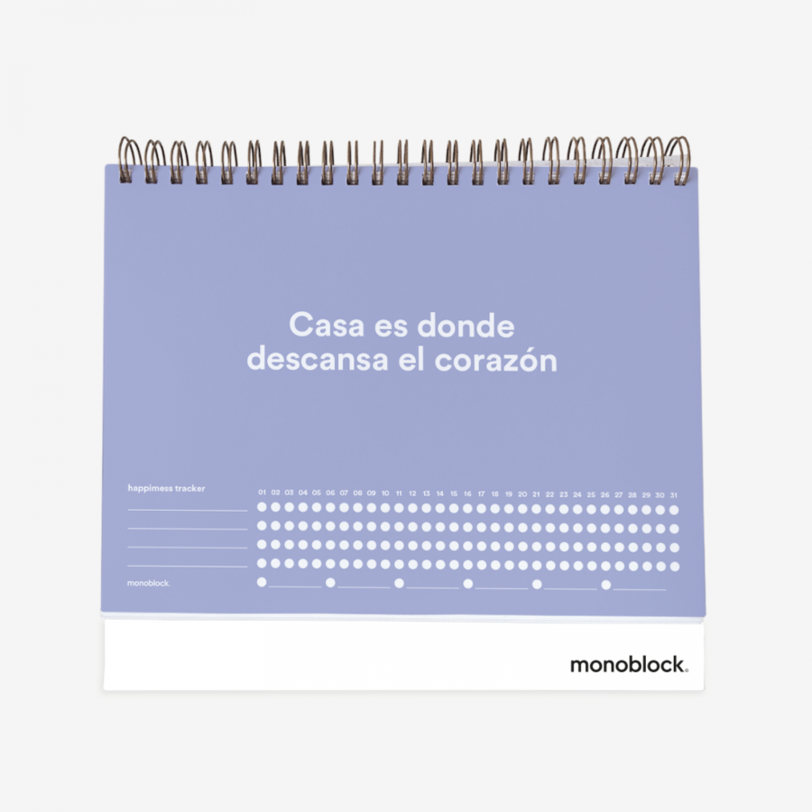 Calendario Perpetuo de Escritorio Happimess Colorblock